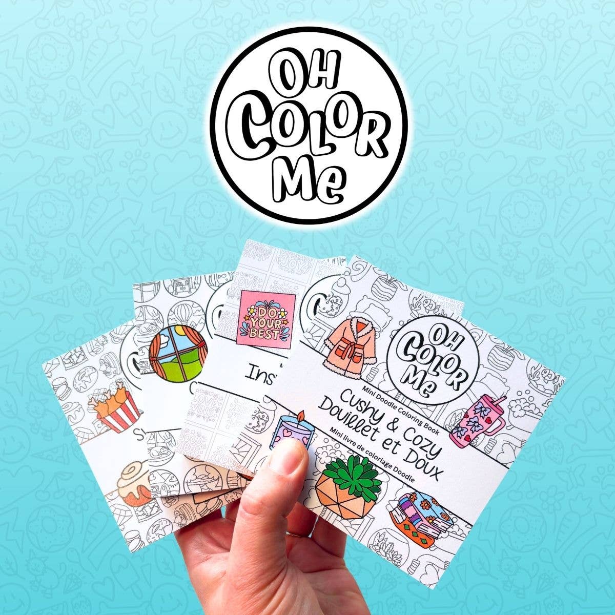 Mini Doodle Colouring Book | Garden Therapy | PREORDER
