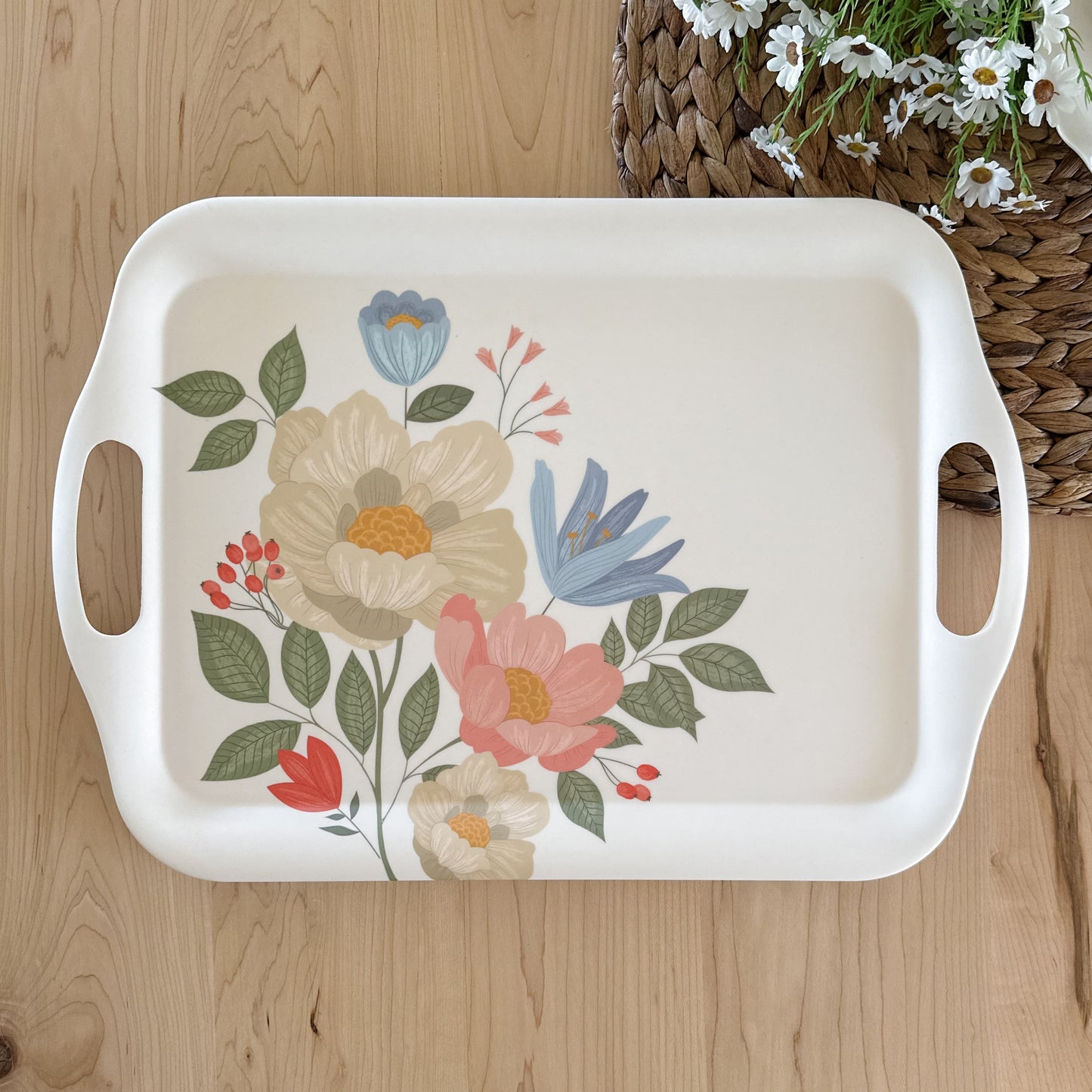 Floral Serving Tray