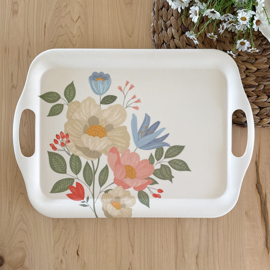 Floral Serving Tray
