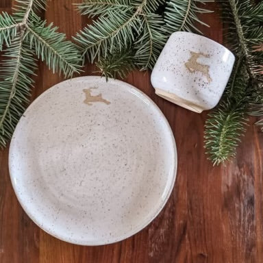 Christmas Cup & Plate Set