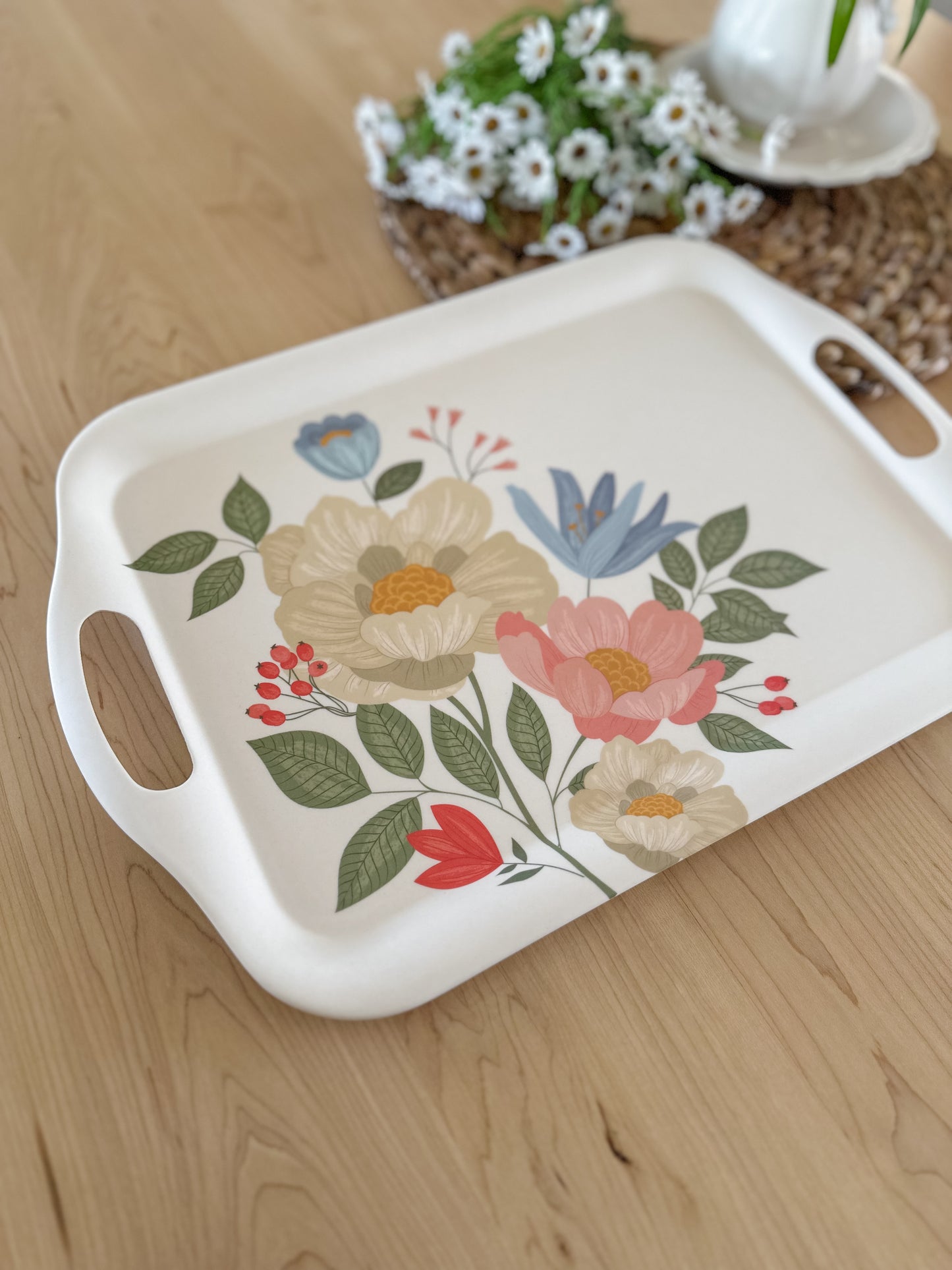 Floral Serving Tray