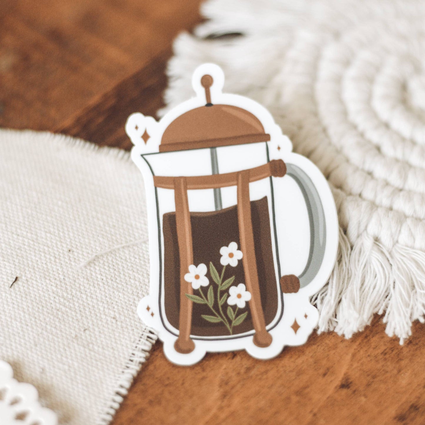 French Press Sticker