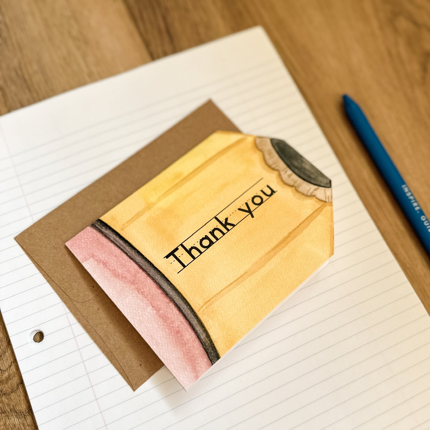 Teacher Card | Thank You Pencil