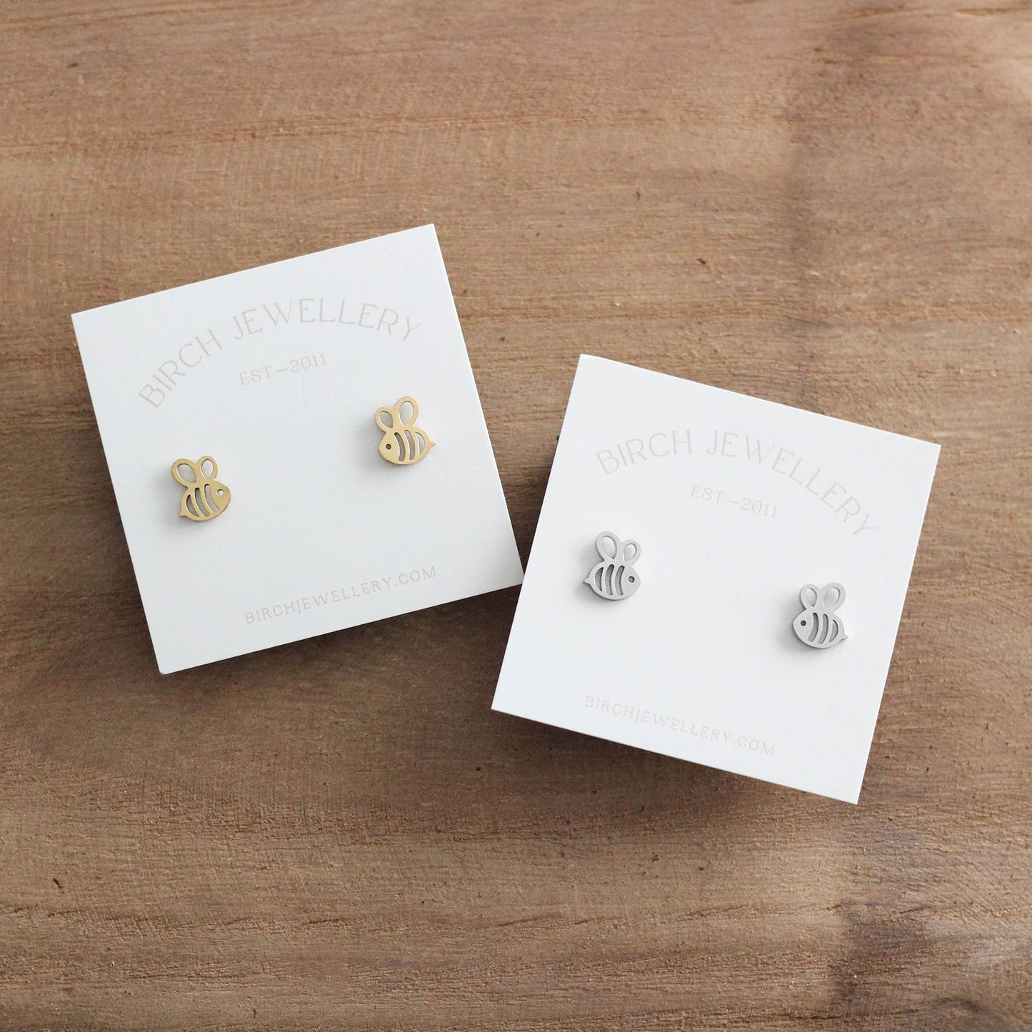 Mini Bee Earrings | Gold or Silver