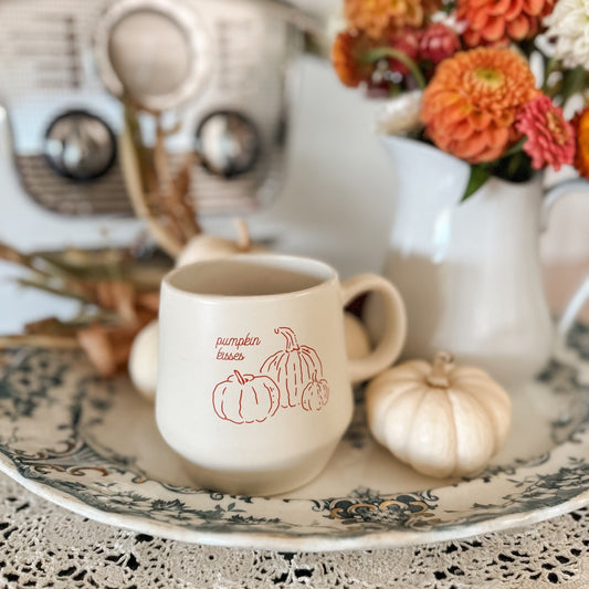 Pumpkin Kisses Harvest Wishes Mug | 16 oz.