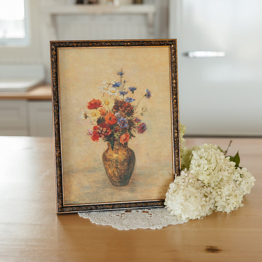 Vintage Floral Framed Print | 2 Sizes