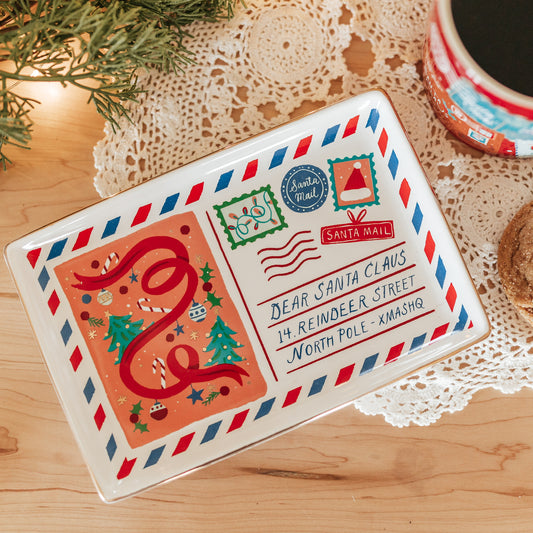 Santa Mail Plate