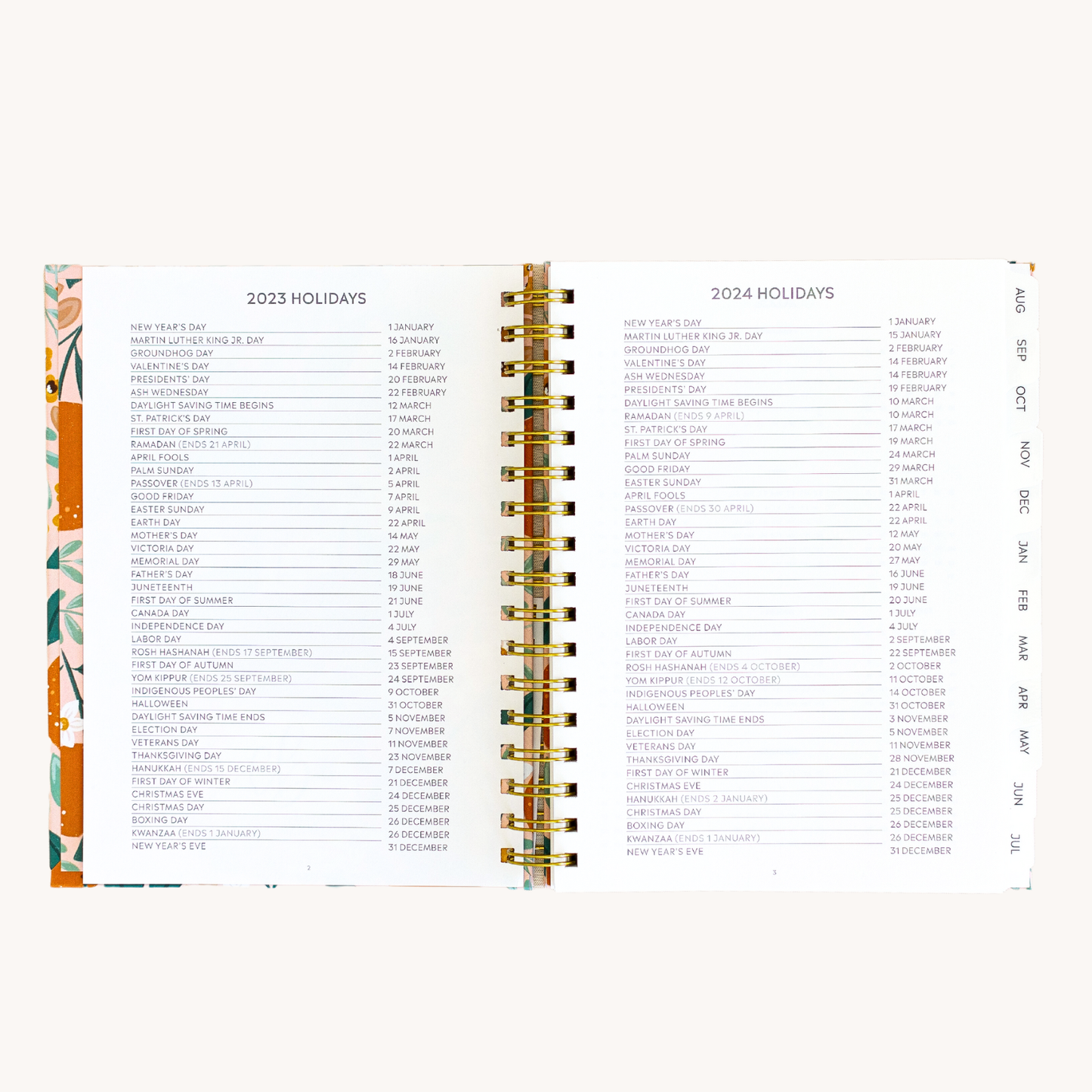 Sunny Poppies 2024 Yearly Planner
