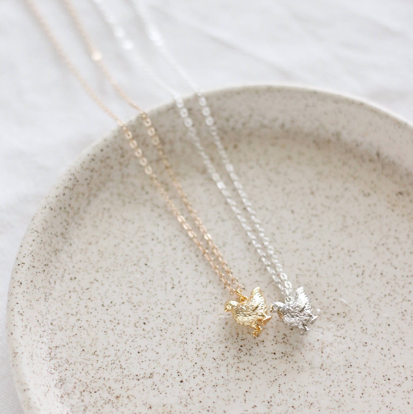 Chicken Necklace | Gold or Silver