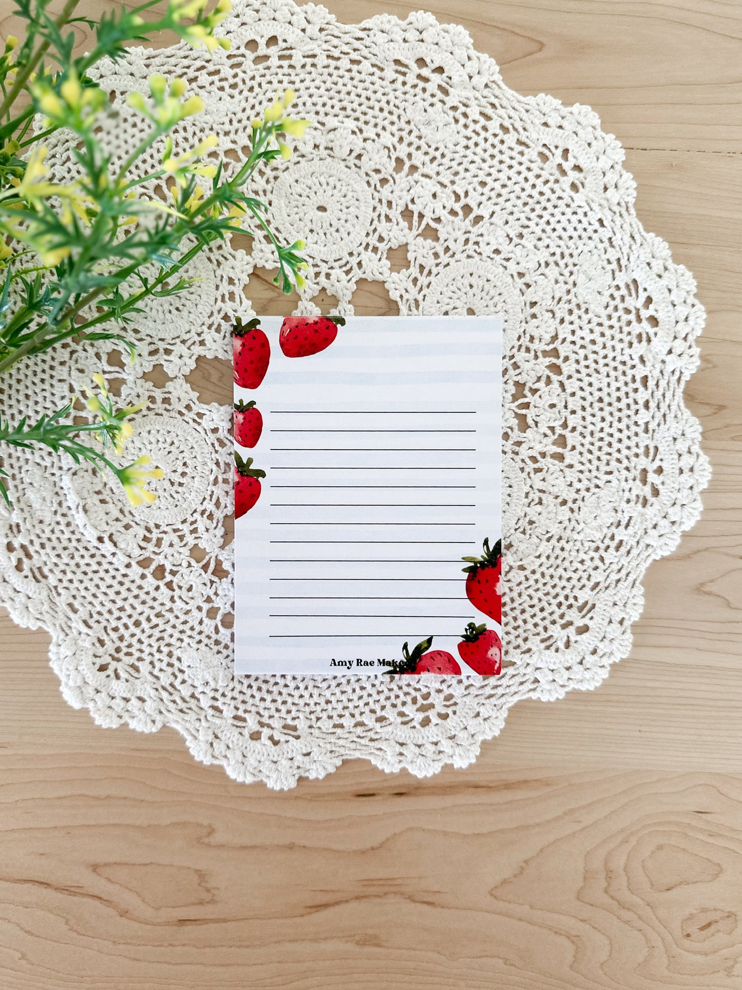 Strawberry Notepad