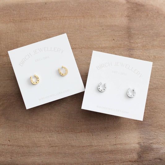 Mini Horseshoe Earrings | Gold or Silver