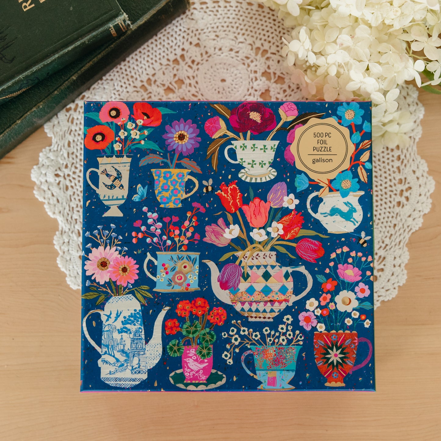 Potted Teacups | 500 Piece Foil Puzzle