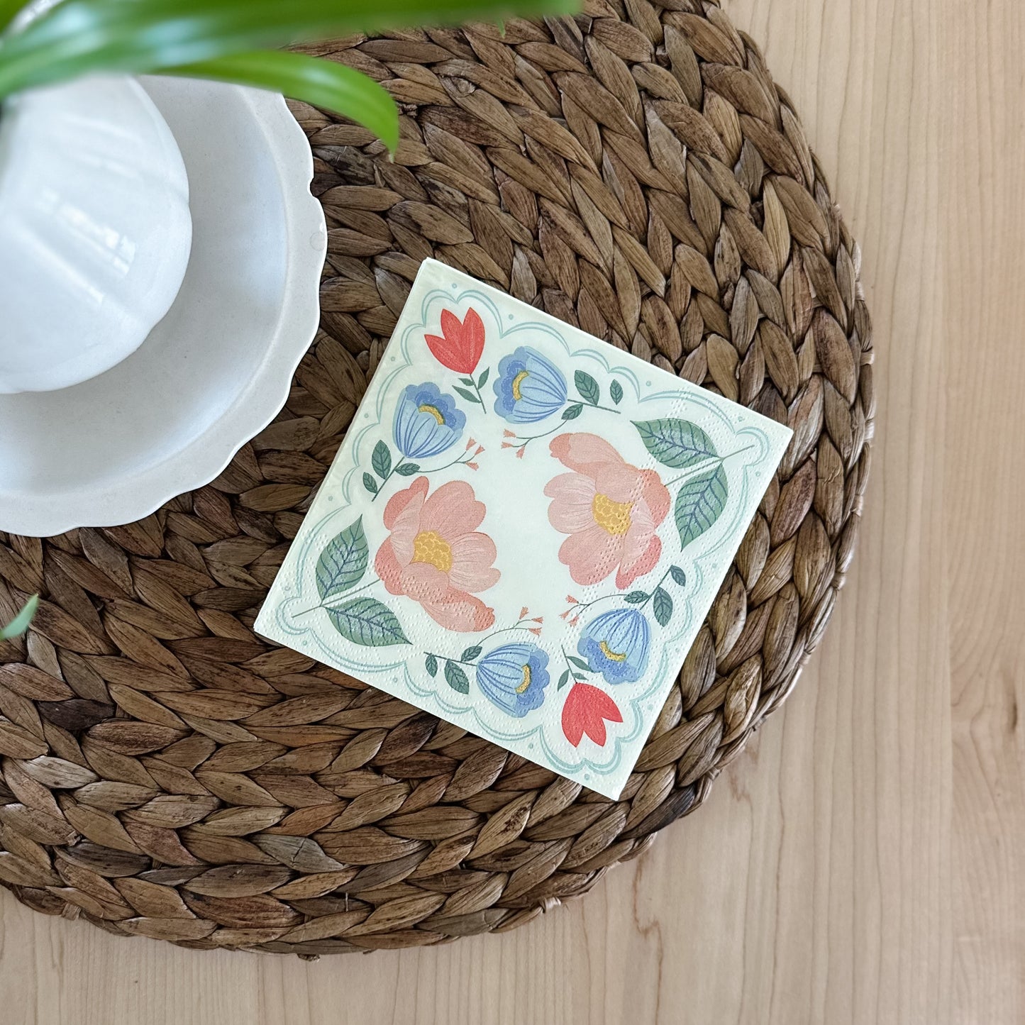 Floral Corner Napkins