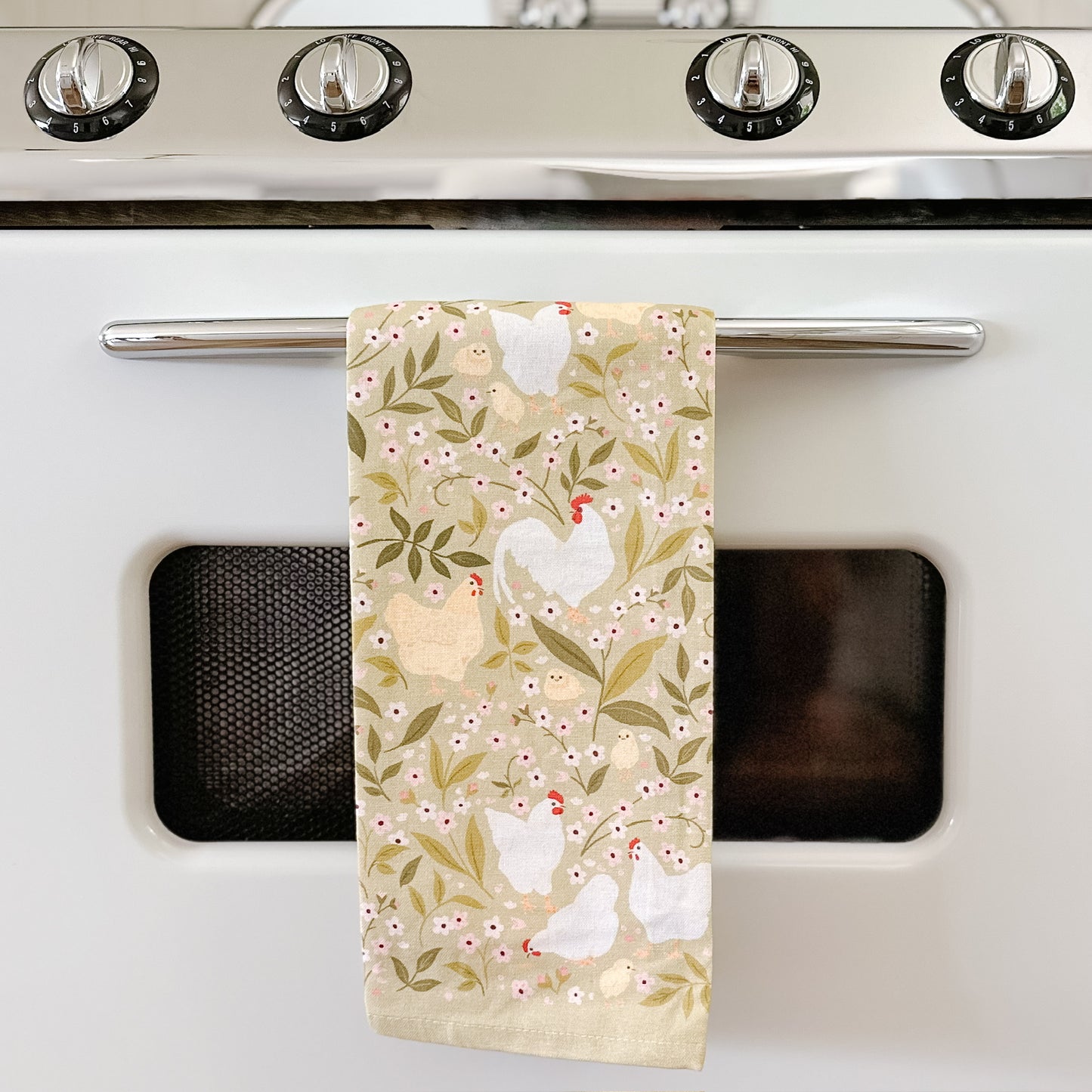 Chicken Fields Tea Towel