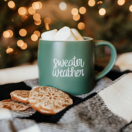 Sweater Weather Mug | Green | 17 oz.