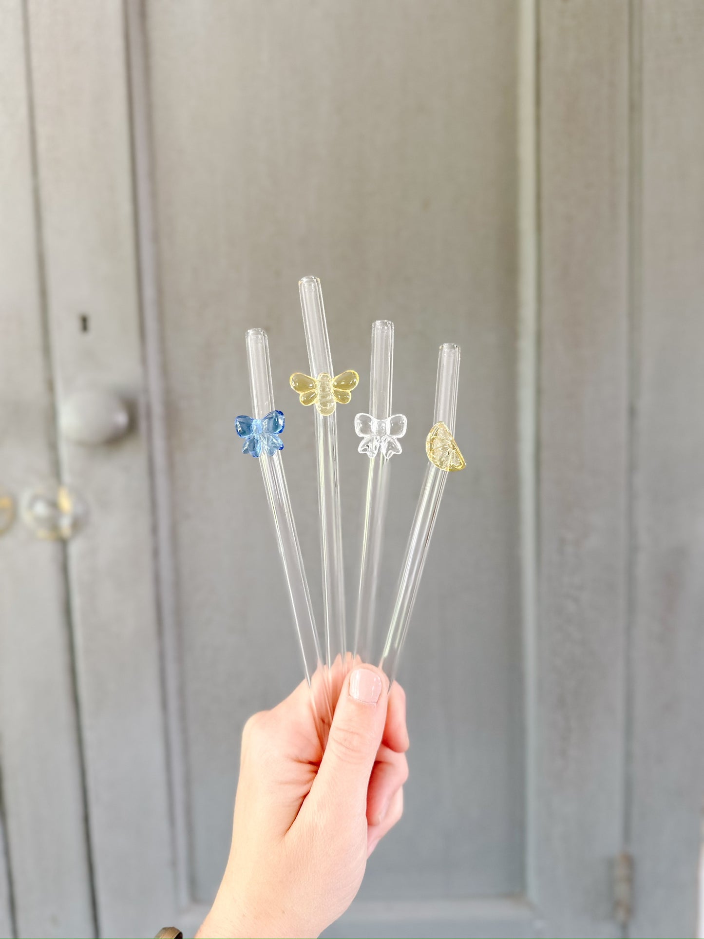 Yellow Bee Straws
