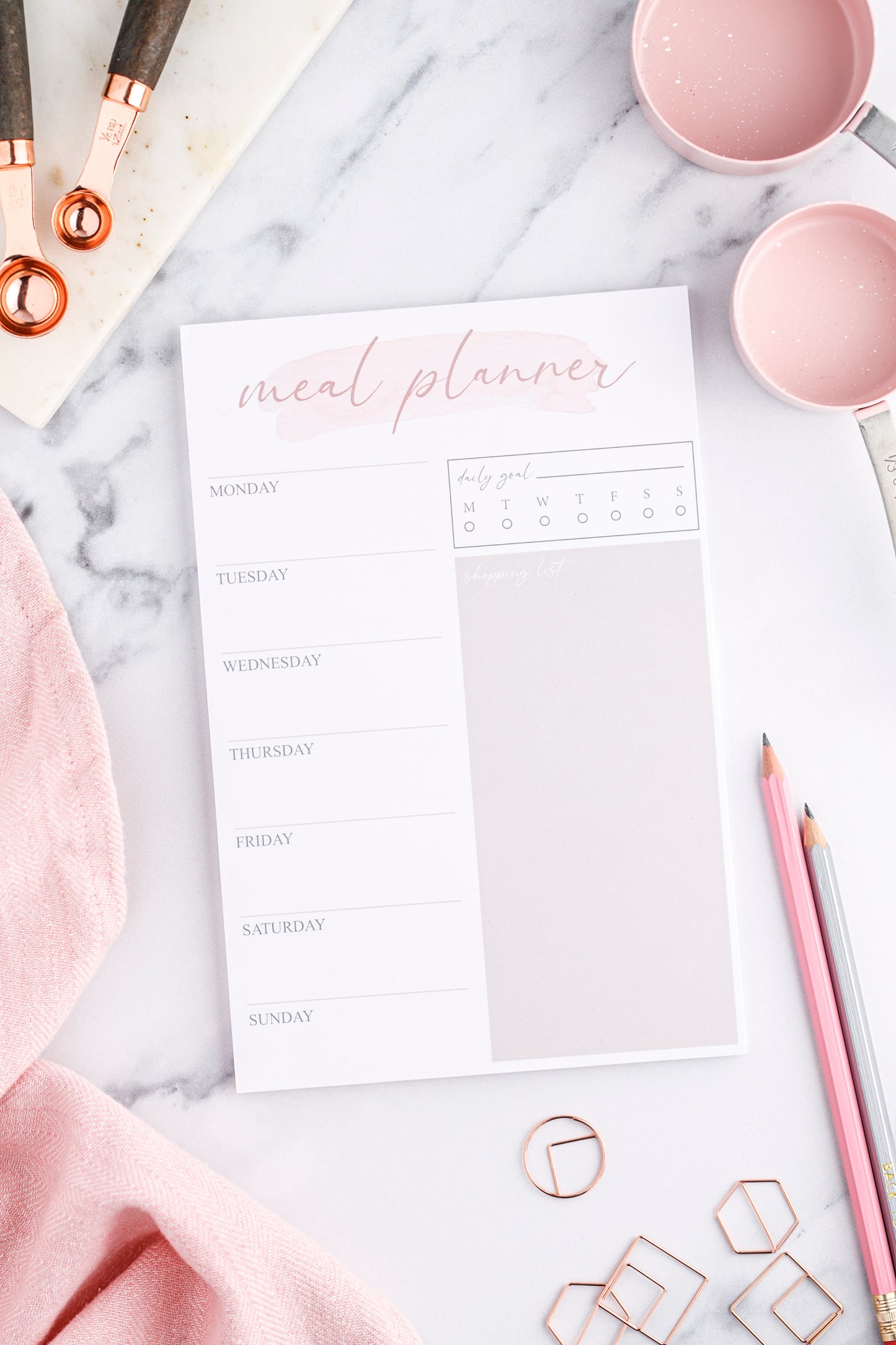 Meal Planner | Pink