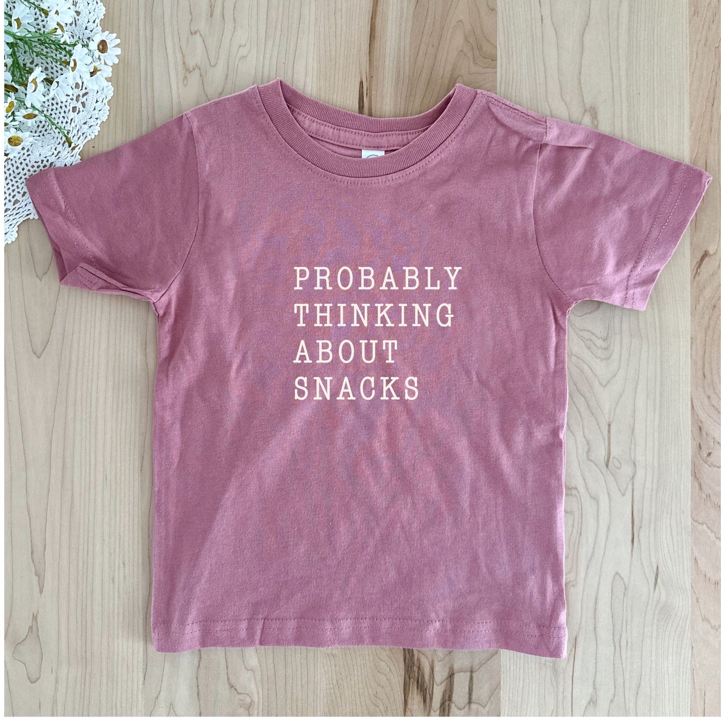 Probably Thinking About Snacks TShirt | 2T-5/6