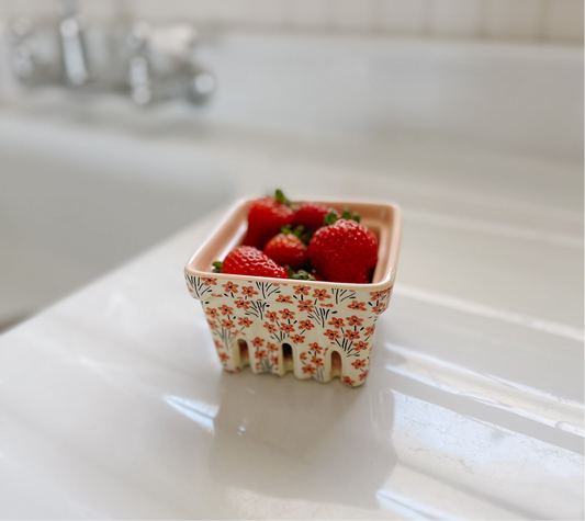 Floral Berry Basket