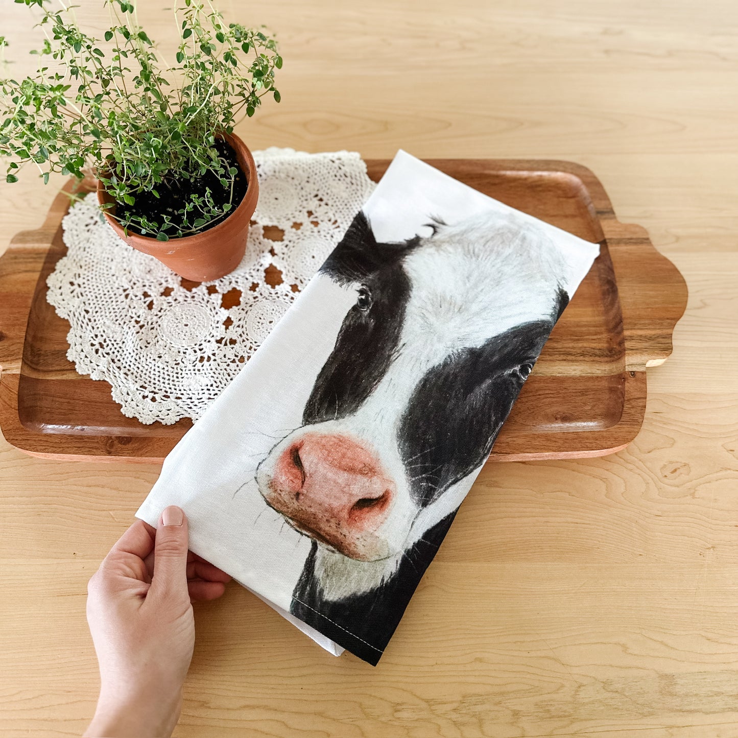 Cow Dishtowel