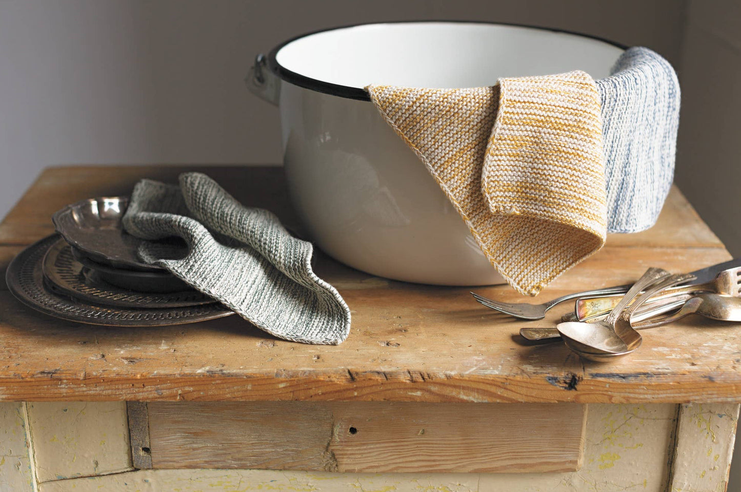 Knit Dishcloths | Ochre | Set of 2