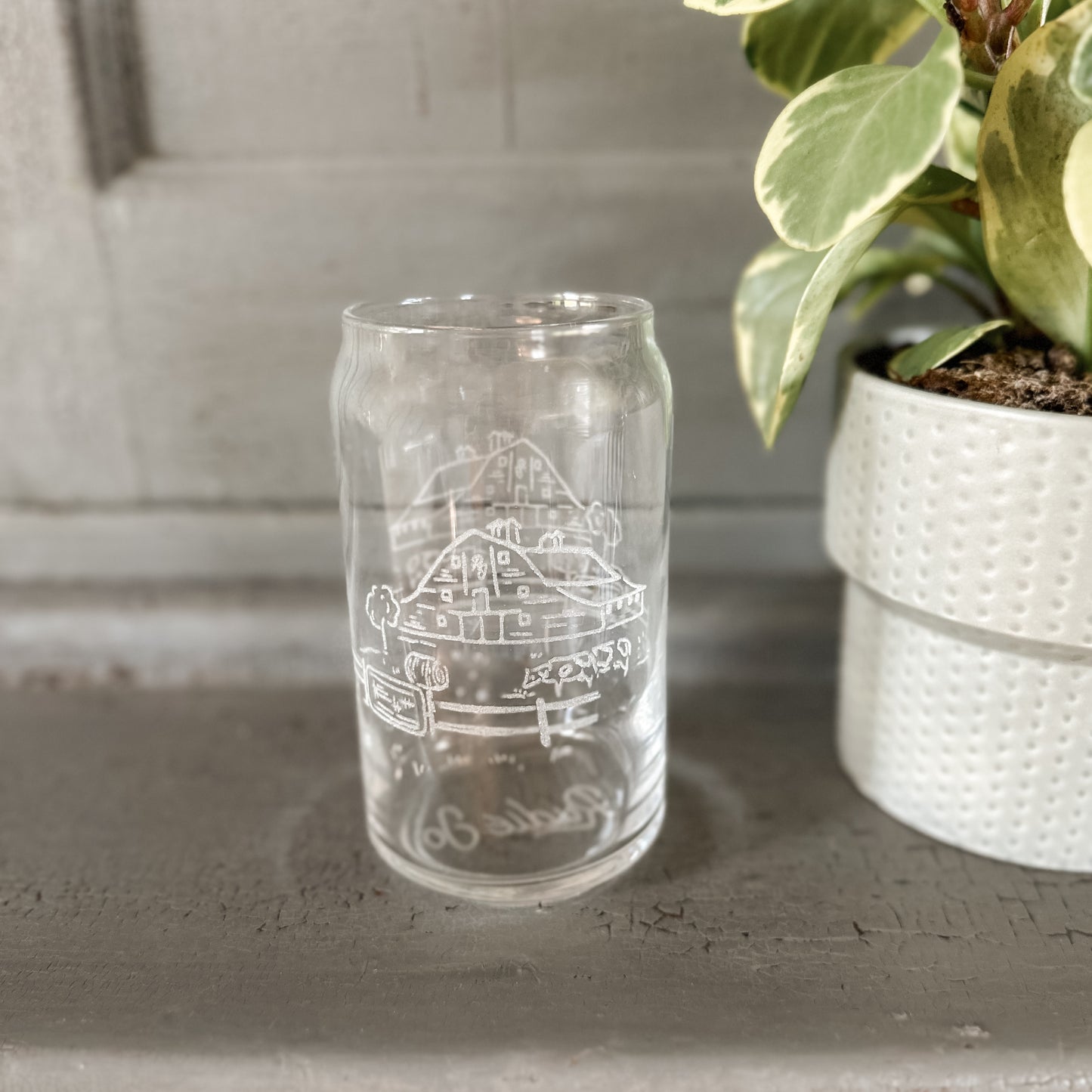 Farm Drinking Glass | 16 oz.