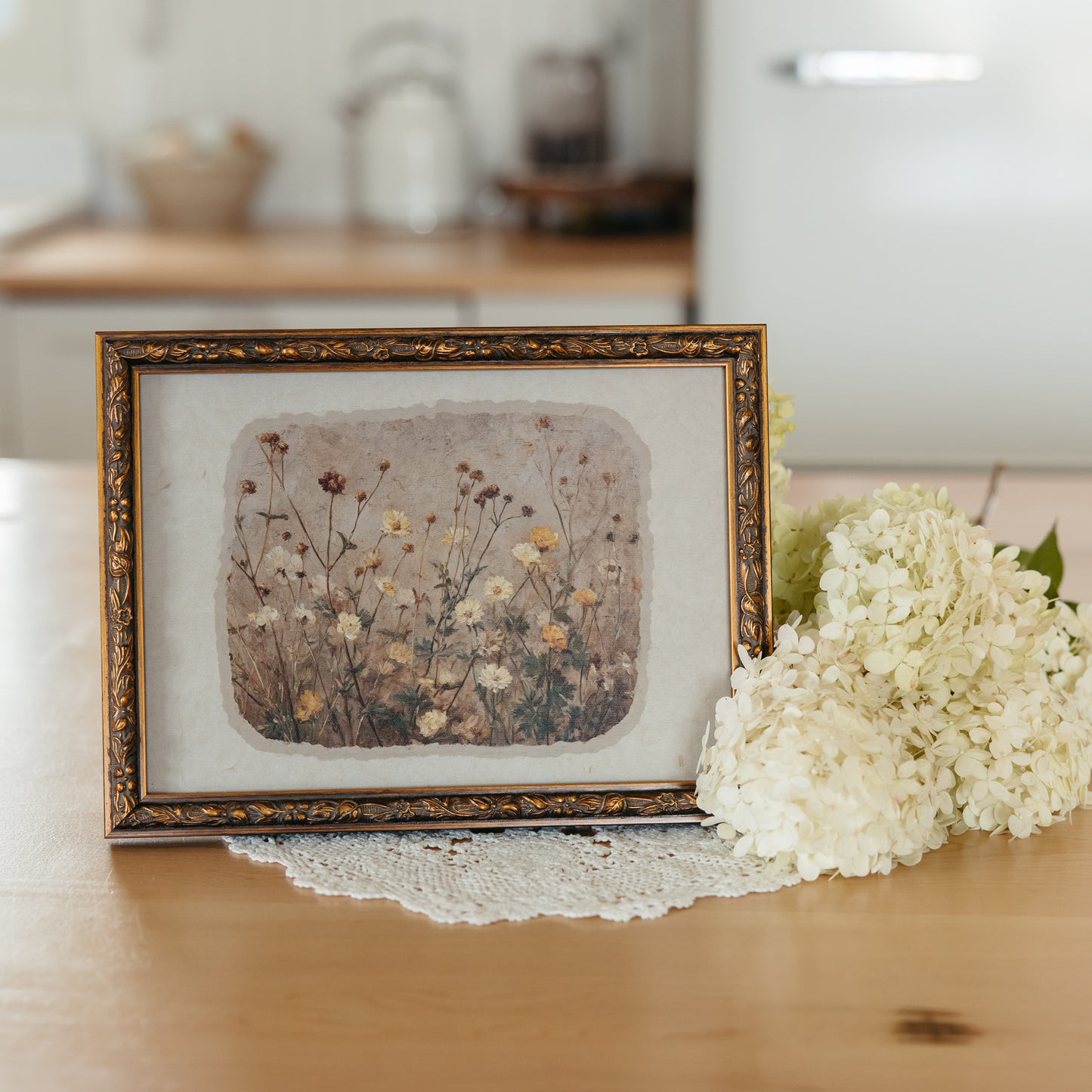 Aged Beauty Bronzed Frame Print | 12x9