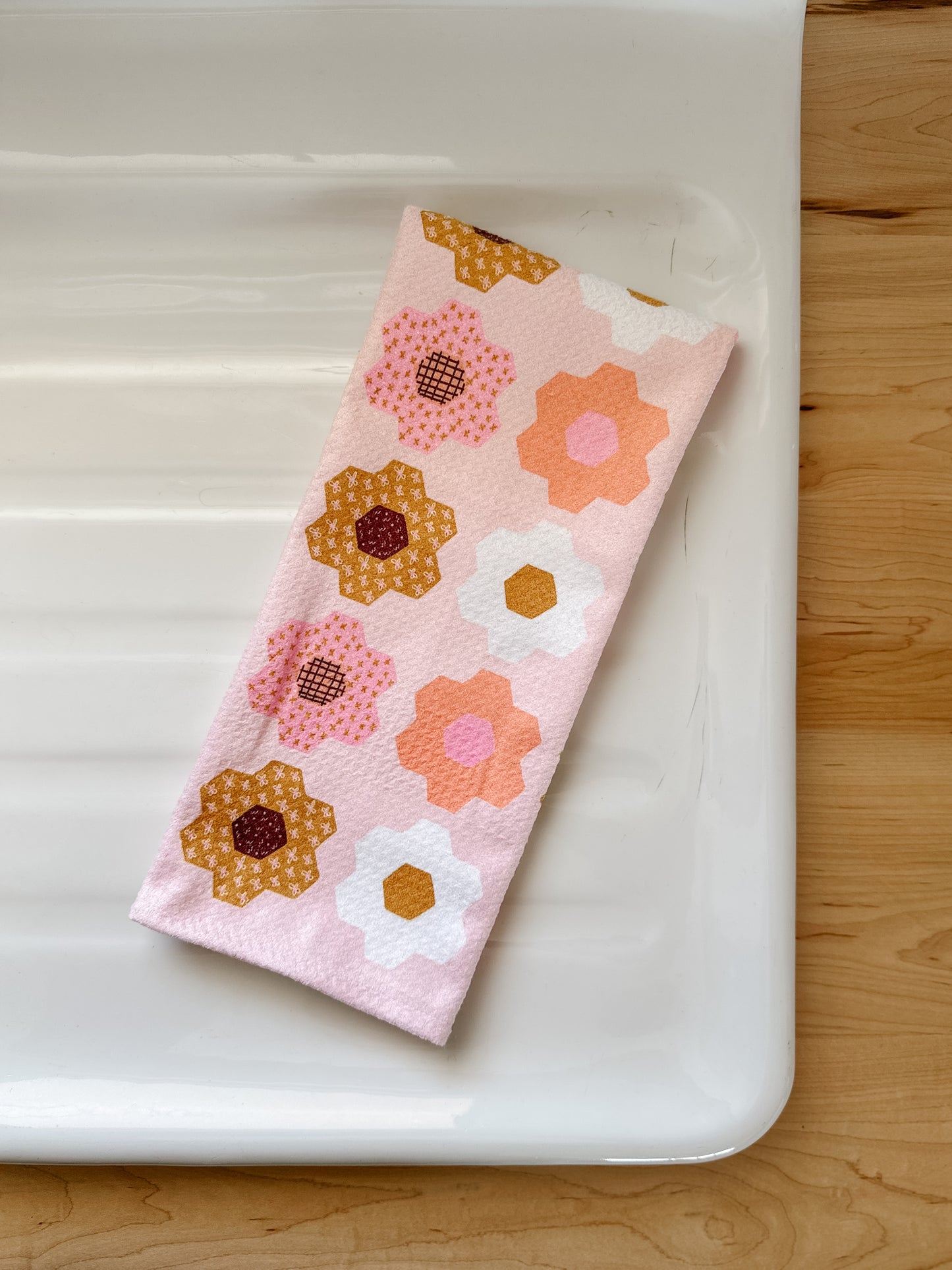 Flower Garden Kitchen Waffle Towel | Microfiber