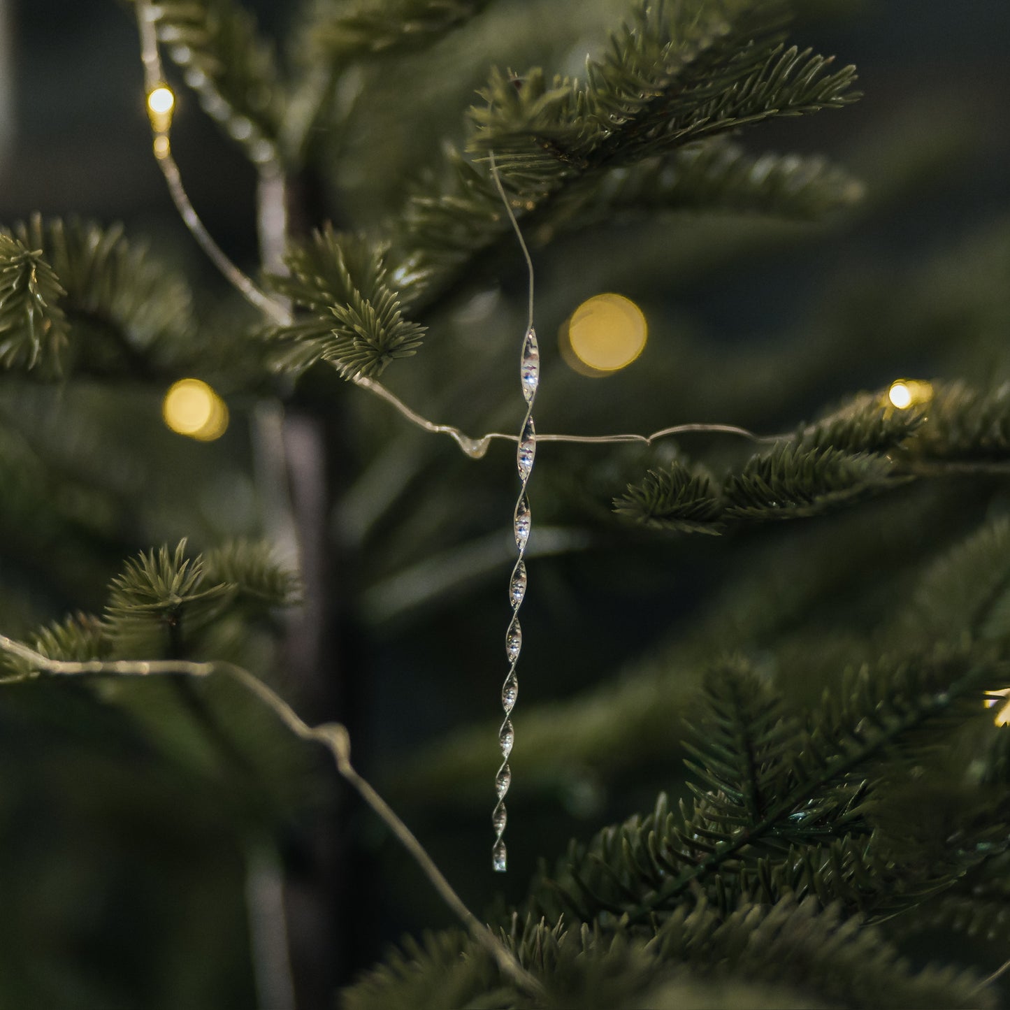 Victorian Christmas Tree Tinsel | Tin Icicle Ornaments | Set of 50