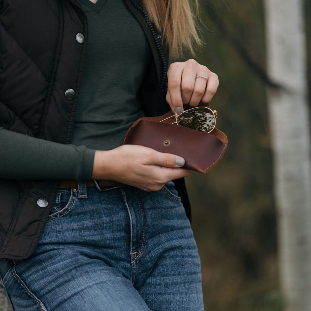 Leather Sunglass Case