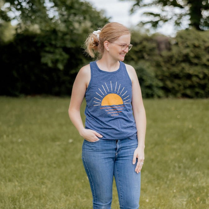 Navy Sunset Tank