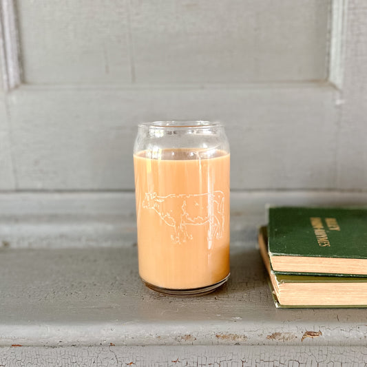 Cow Drinking Glass | 16 oz.
