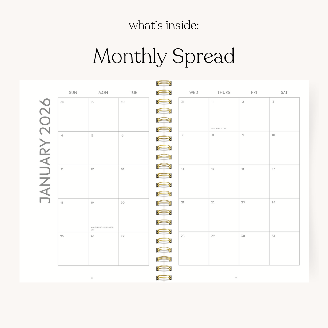 2026 Yearly Planner | Forget Me Nots