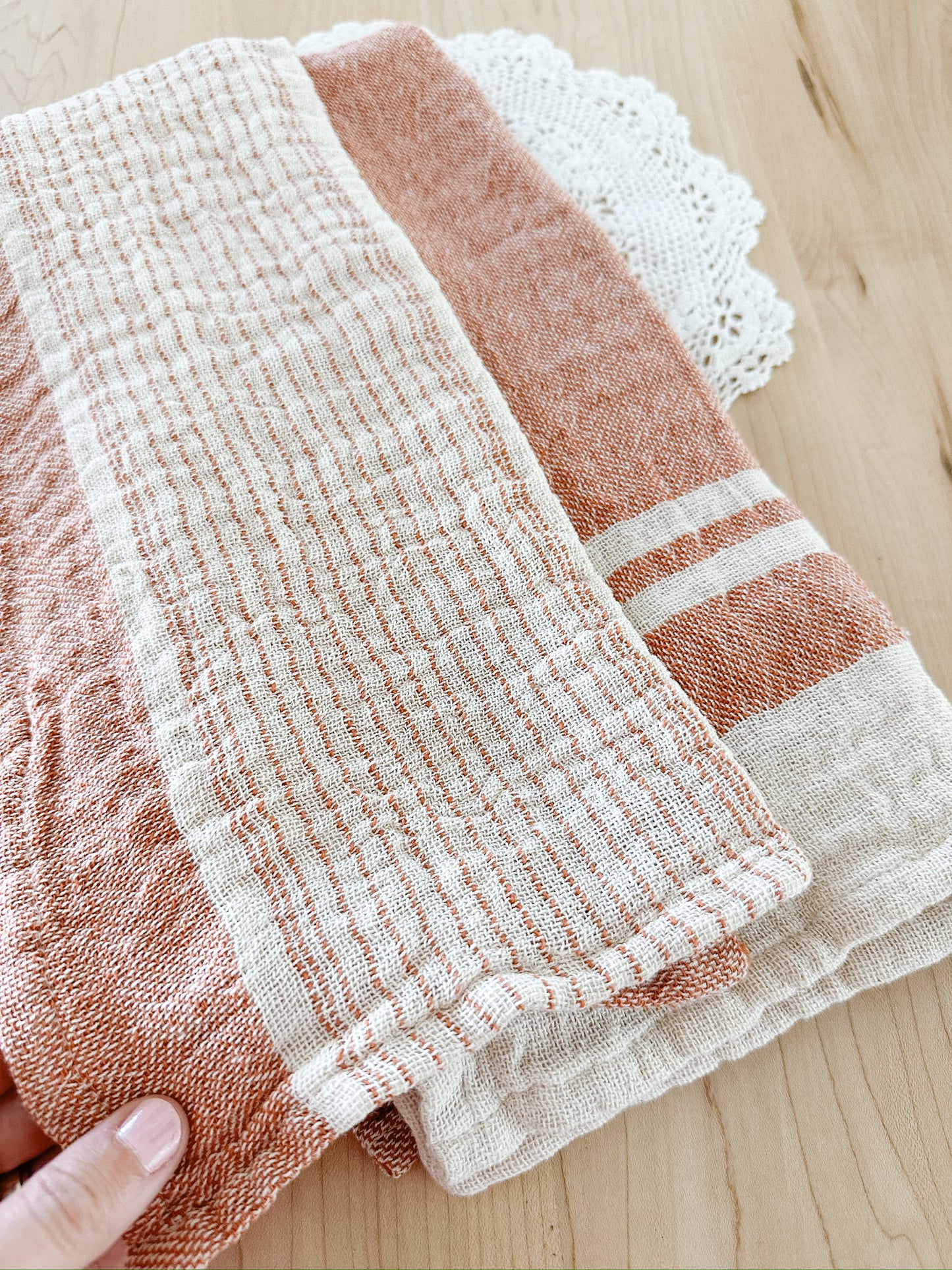 Cinnamon Stick Woven Dishtowels | Set of 2