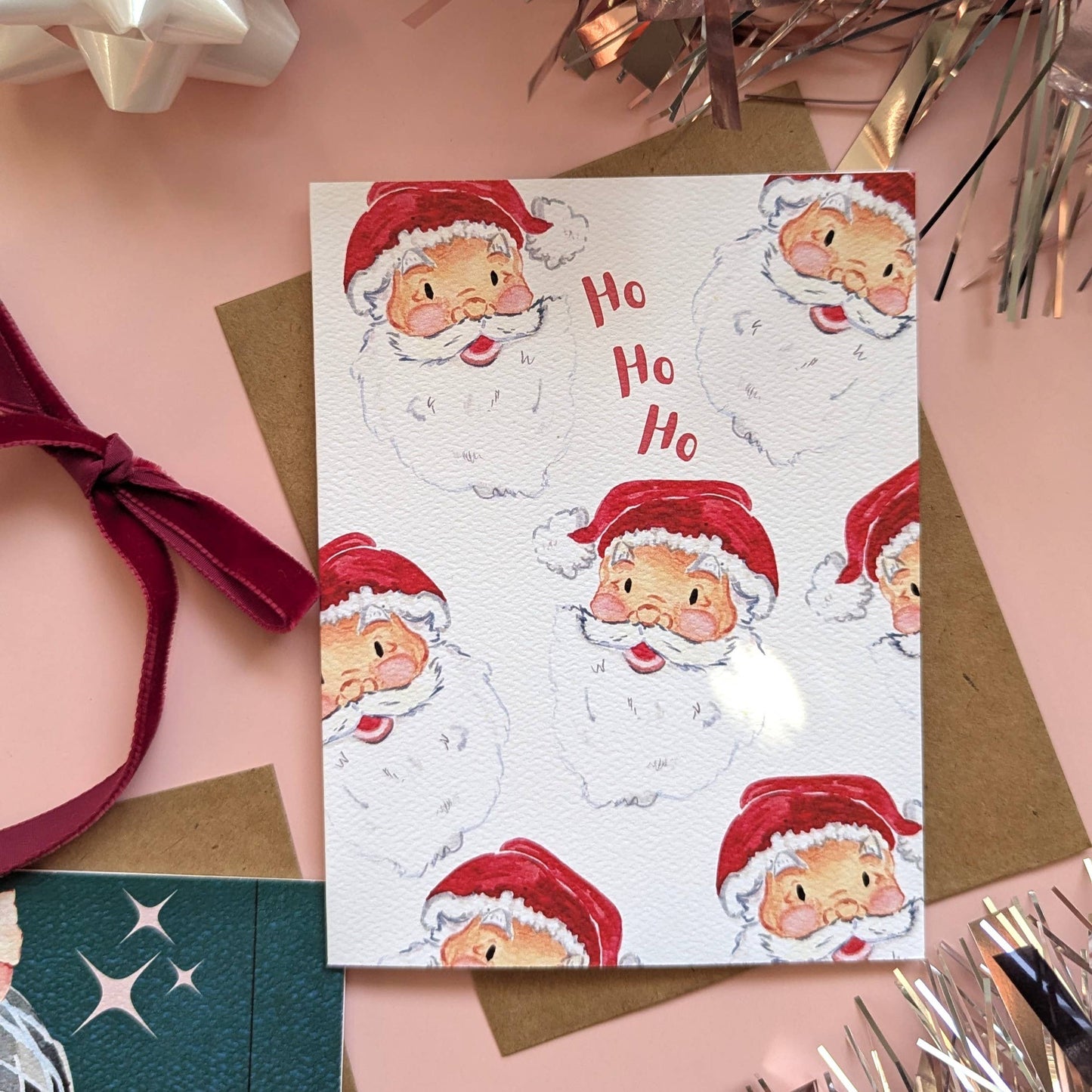 Smiley Santa Card