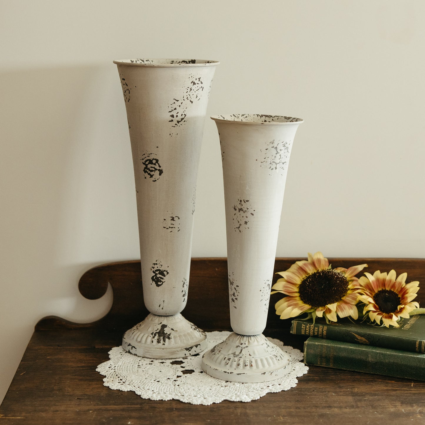 Tall Metal Antique Vase | 2 sizes