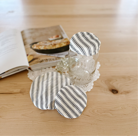 Stripe Mini Bowl Cover | Set of 3