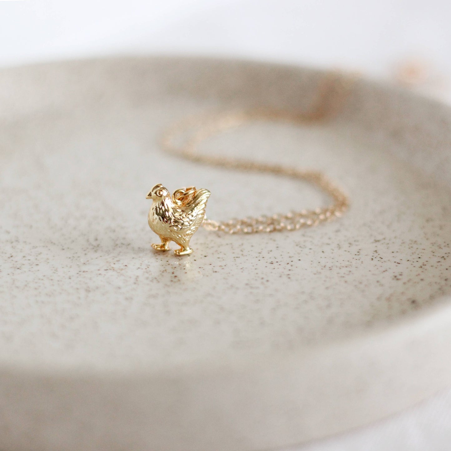 Chicken Necklace | Gold or Silver