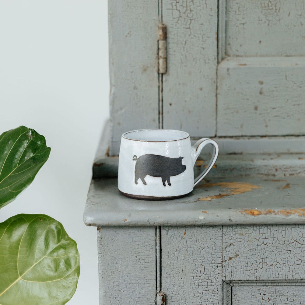 Pig Pottery Mug