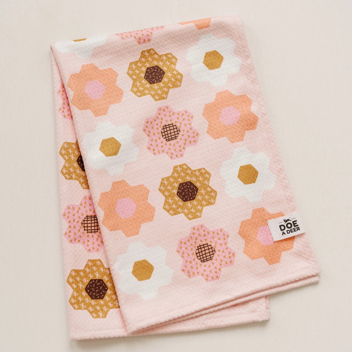 Flower Garden Kitchen Waffle Towel | Microfiber