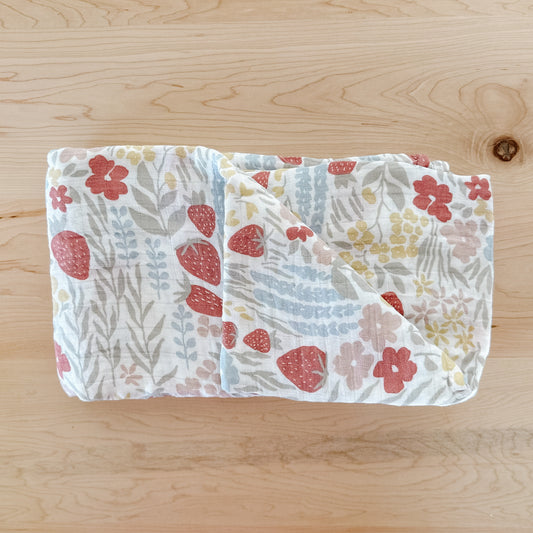Strawberry Swaddle Blanket