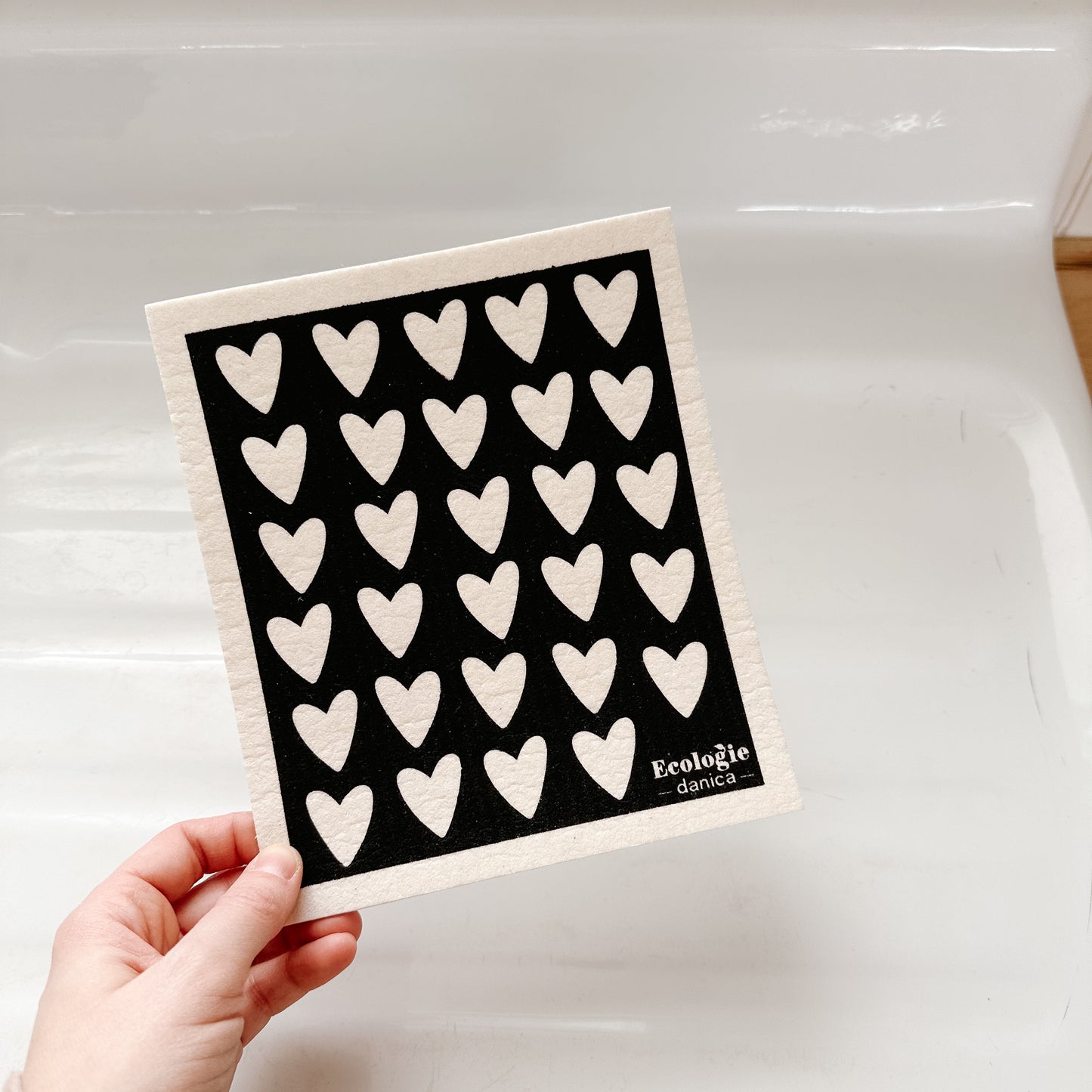 Hearts Swedish Dishcloth