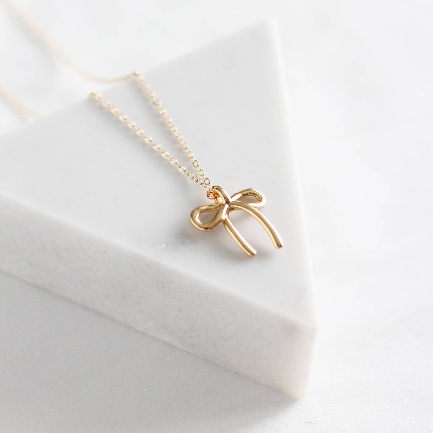 Bow Necklace | Gold or Silver