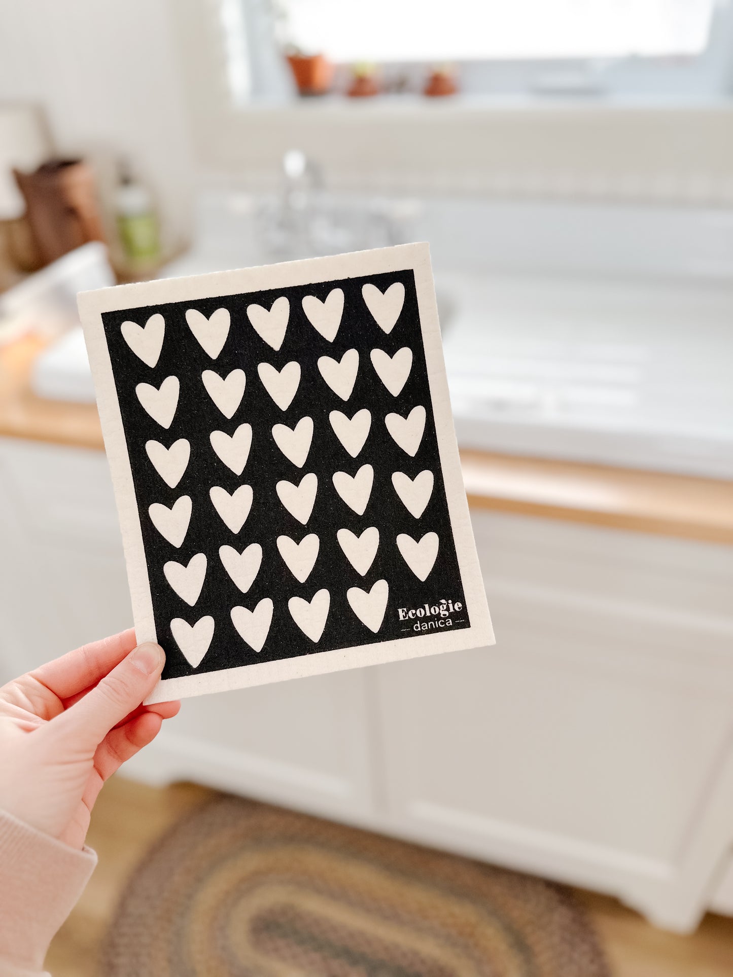 Hearts Swedish Dishcloth