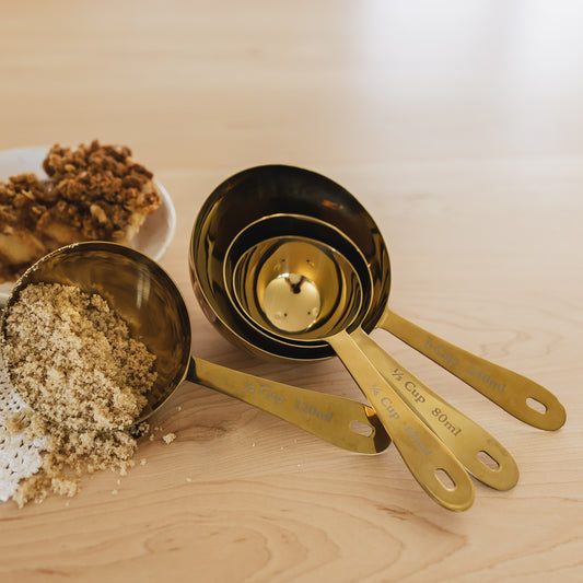 Gold Measuring Cups Set of 4