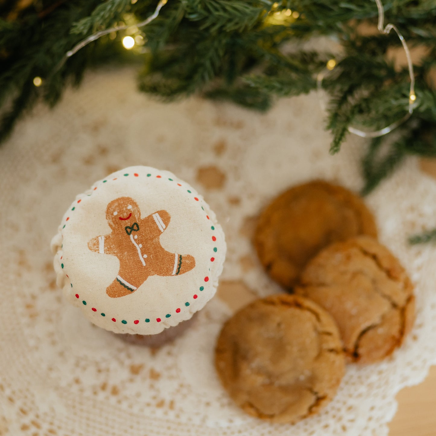 Christmas Cookies Mini Bowl Covers | Set of 3