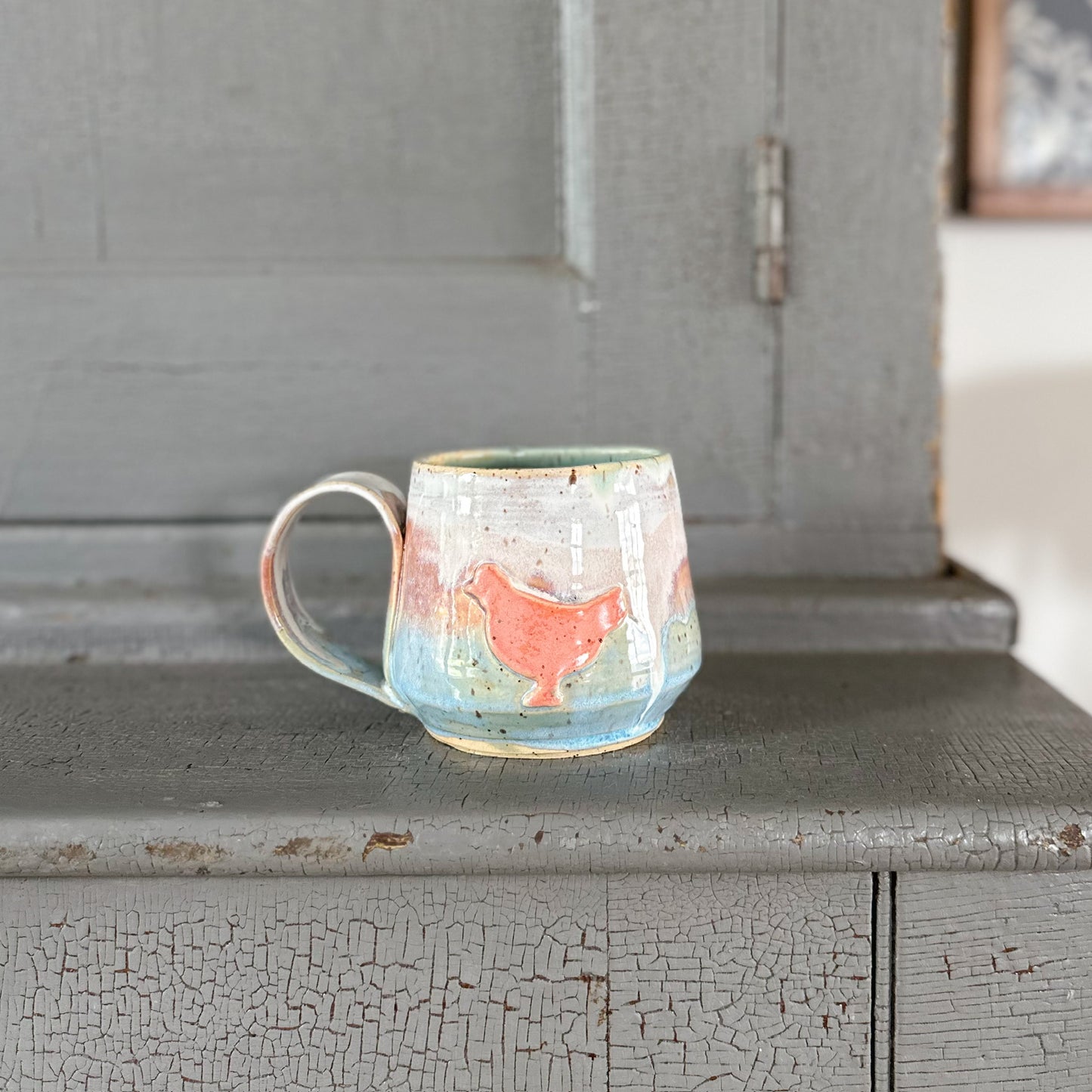 Chicken Pottery Mug | 15 oz.