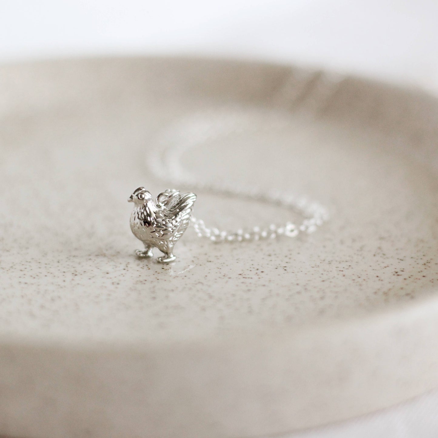 Chicken Necklace | Gold or Silver