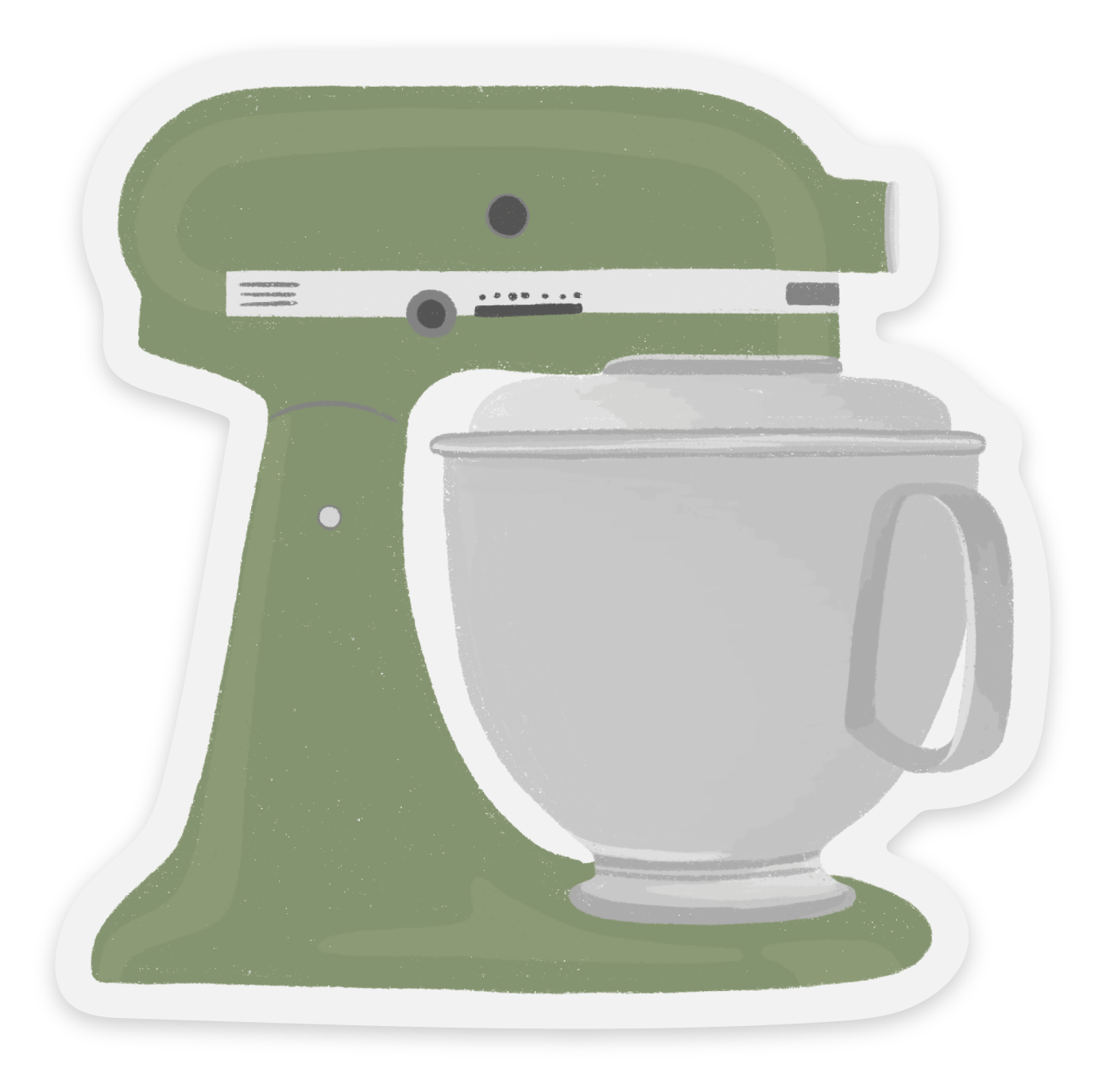 Green Kitchen Mixer | Clear Sticker