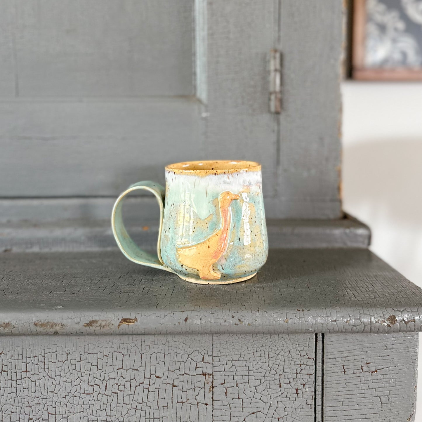 Duck Pottery Mug | 14 oz.